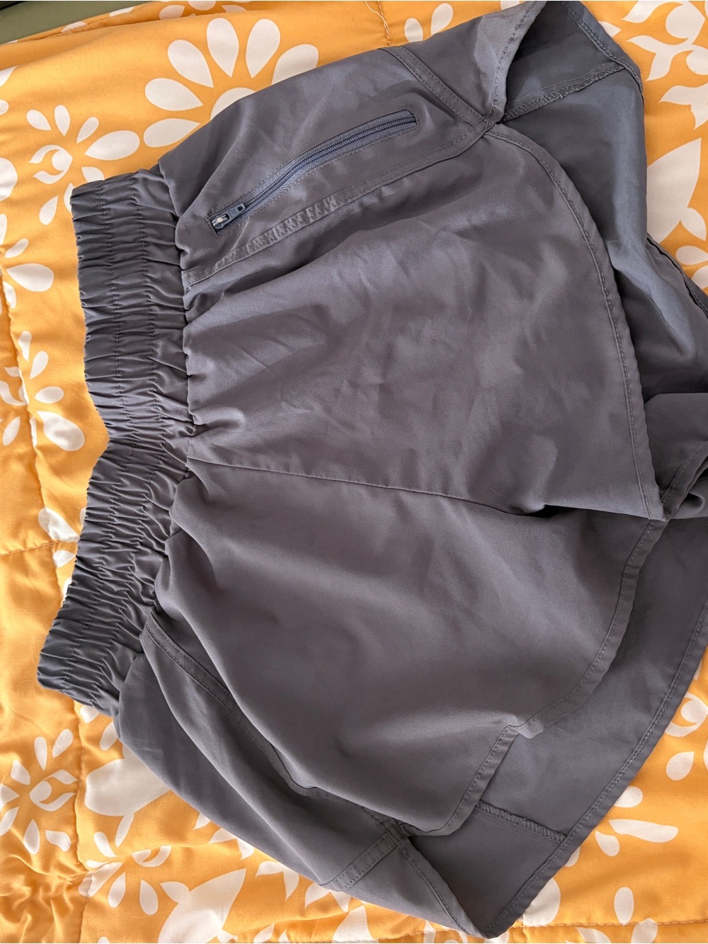 Women's Athletic Running Shorts in Charcoal Gray